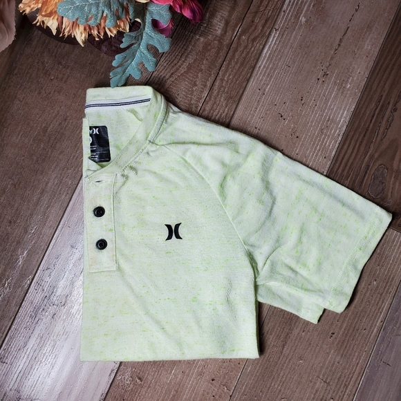 Hurley Neon Boys' Henley Short Sleeve T-Shirt Size Small GUC - Picture 11 of 15